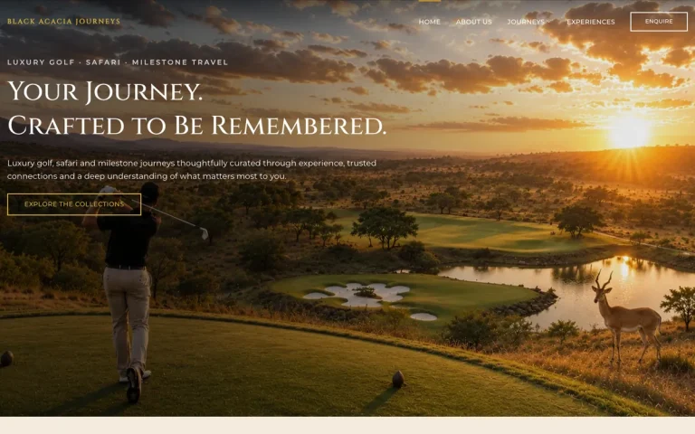 Black Acacia Journeys homepage