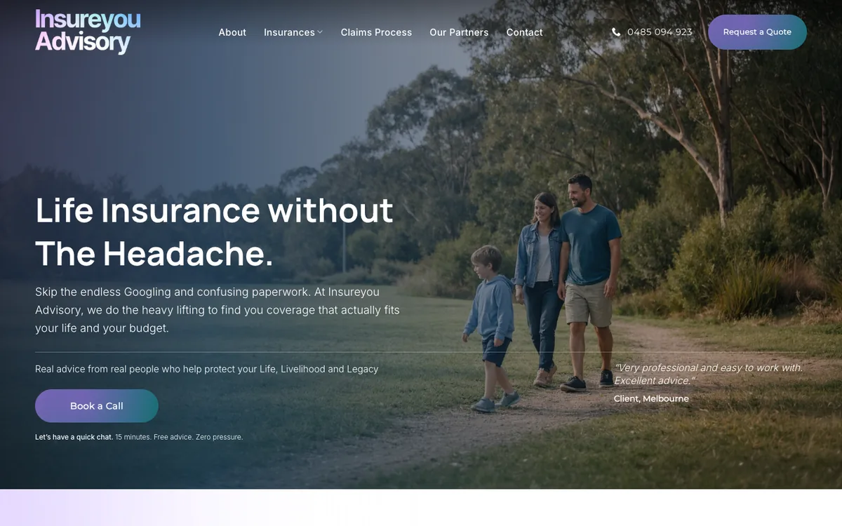 InsureYou Advisory homepage