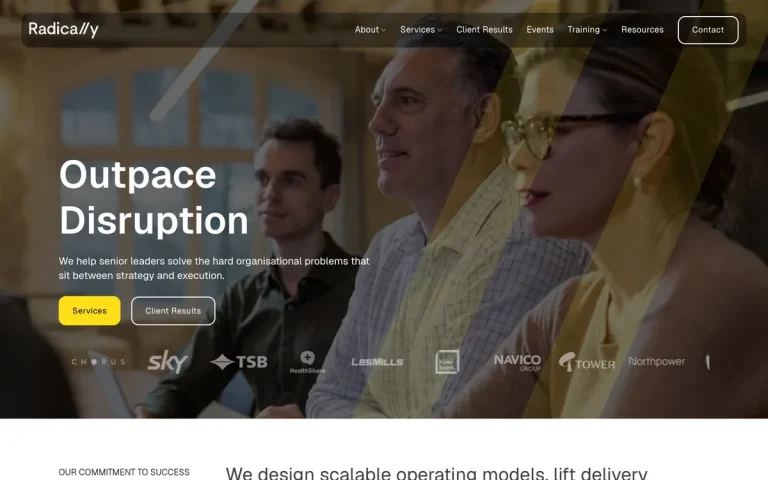 Radically homepage
