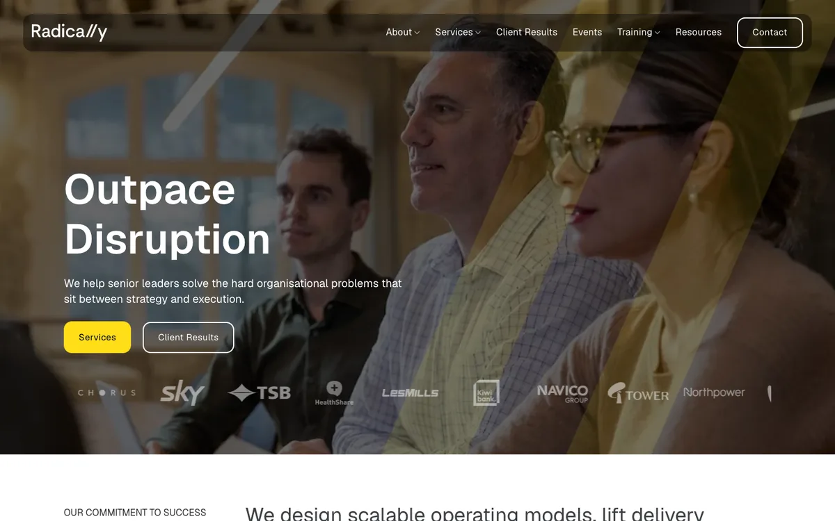 Radically homepage