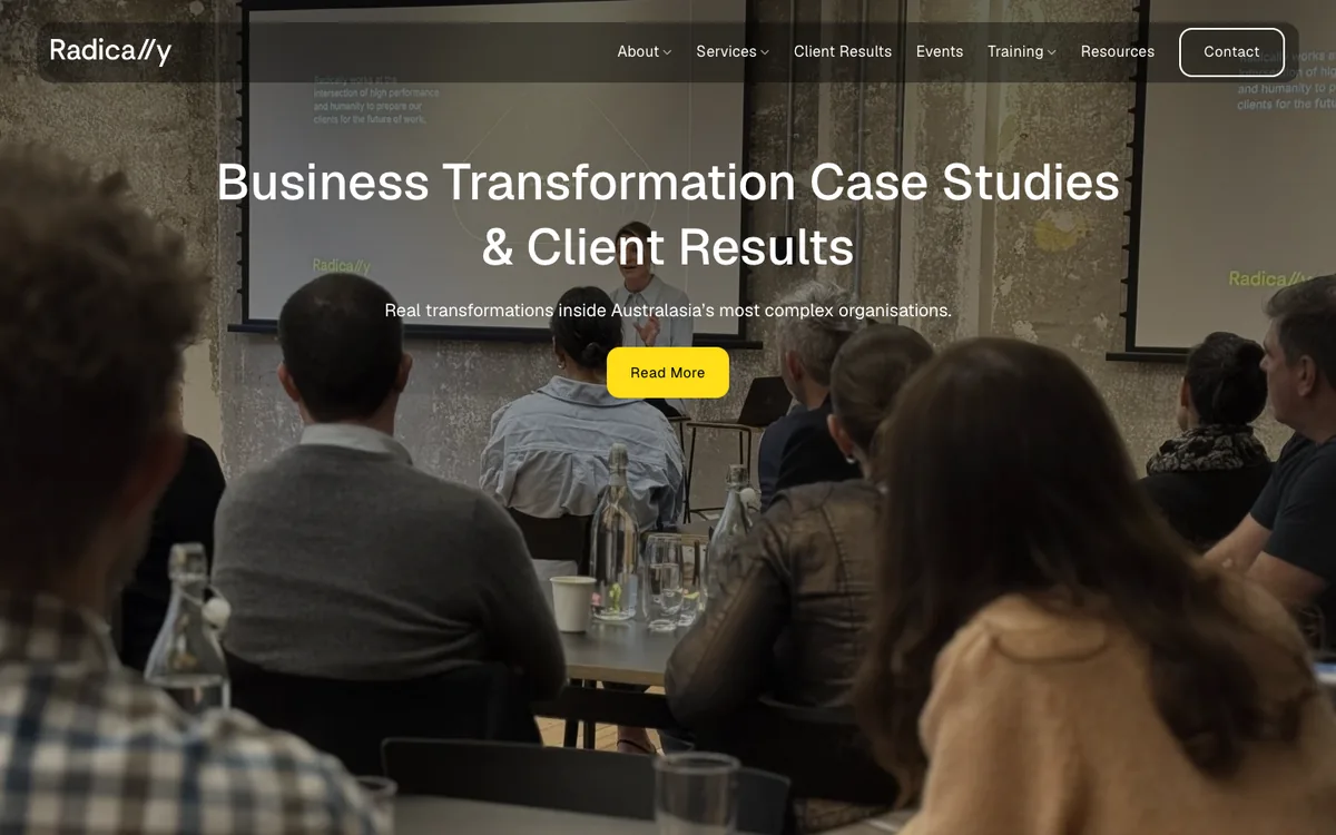 Radically client results and case studies