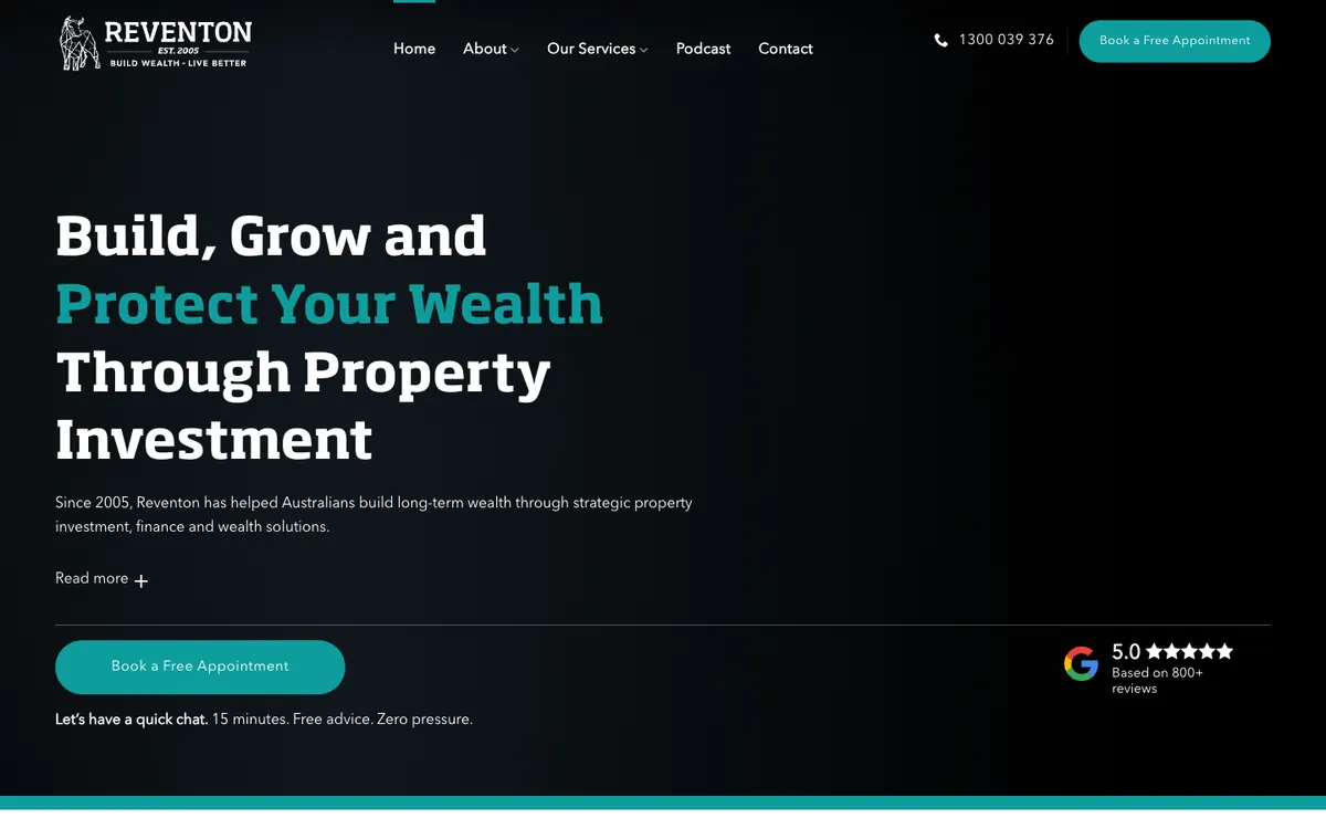 Reventon homepage