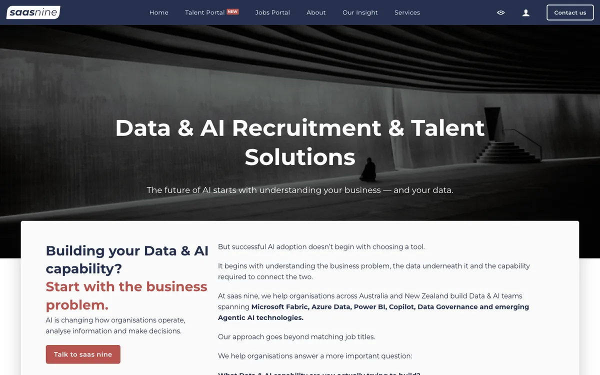 Data & AI Recruitment capability page